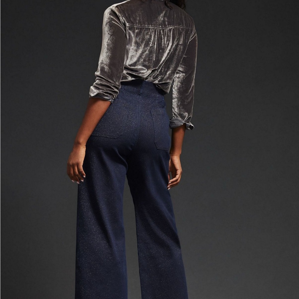 Pilcro Skipper Sparkle Wide Leg Jeans - Picture 2 of 6